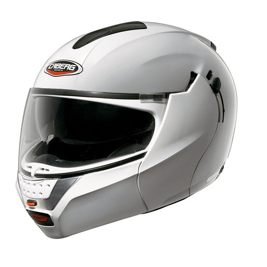 Justissimo GT White Flip Up Motorbike Helmet