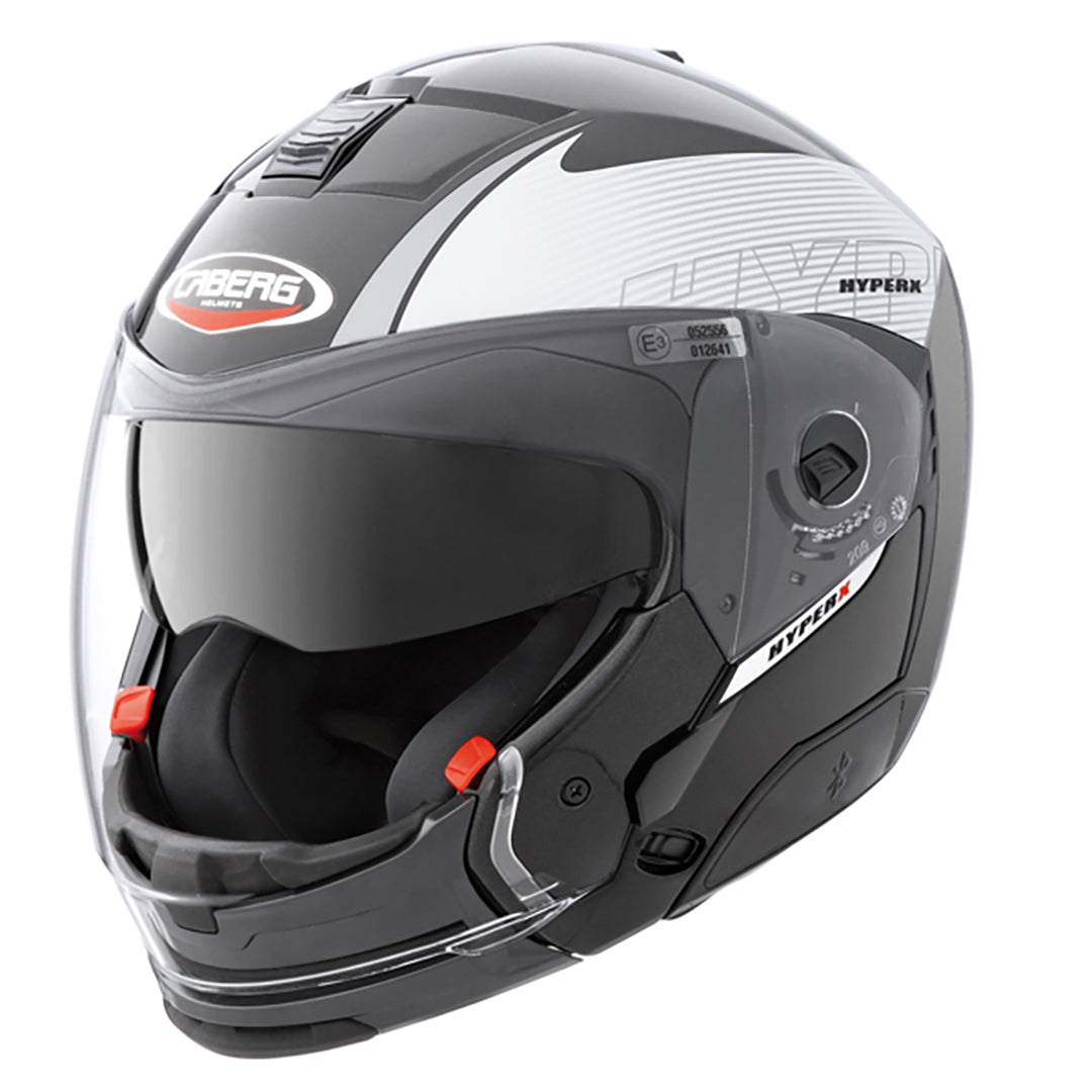 Hyper X Mod Black & Silver Motorbike Helmet - XS