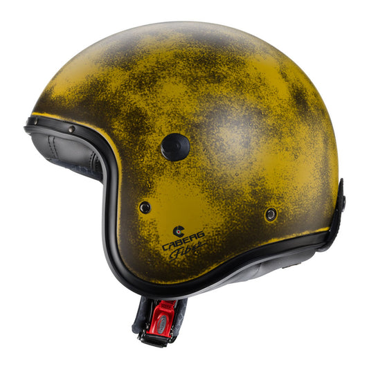 Freeride Yellow Brushed Motorbike Helmet