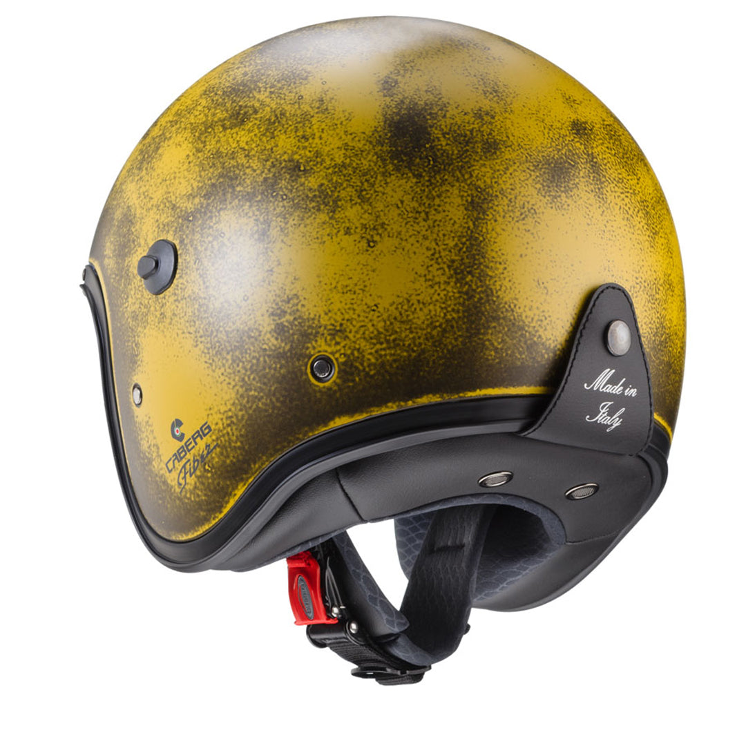 Freeride Yellow Brushed Motorbike Helmet