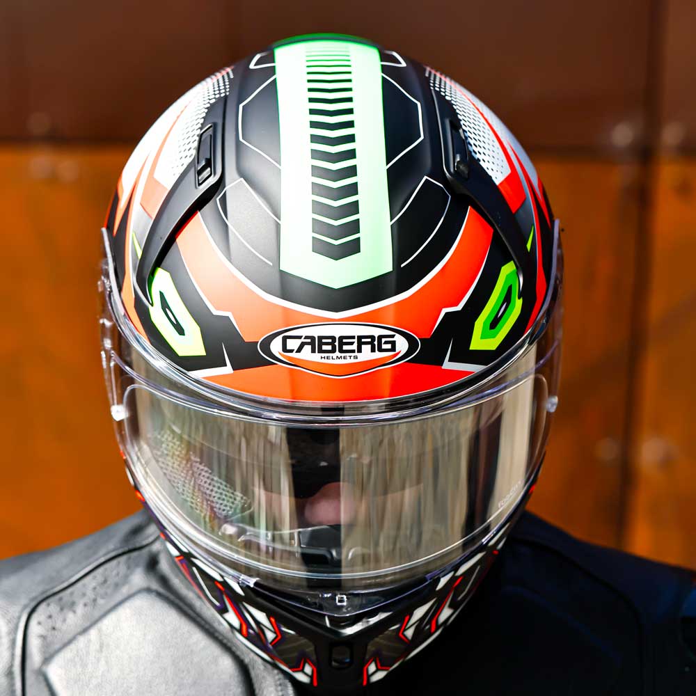 Avalon X Gurkha Matte Black, Orange, Green & Purple Motorcycle Helmet