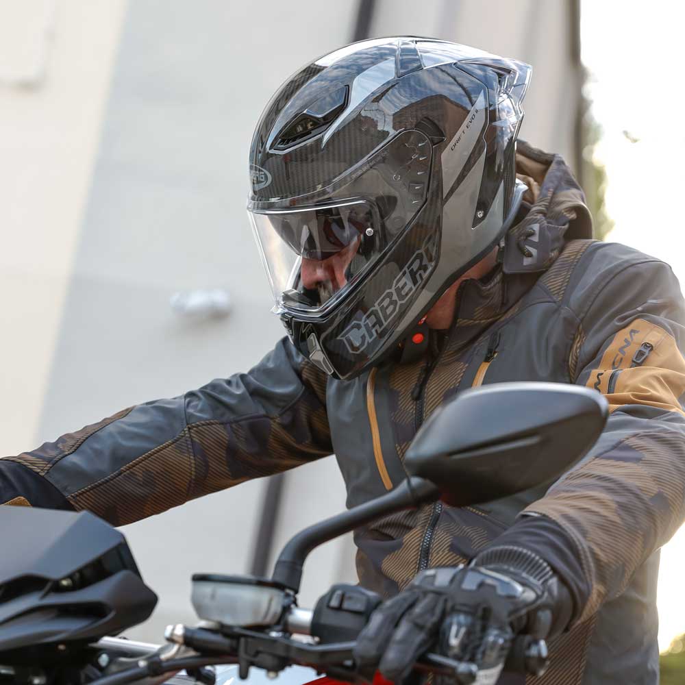 Drift Evo II Nova Grey Motorcycle Helmet (Carbon)