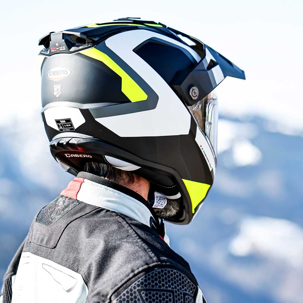 Tanami Scram Matt Black, Grey & Yellow Fluorescent Motorcycle Helmet