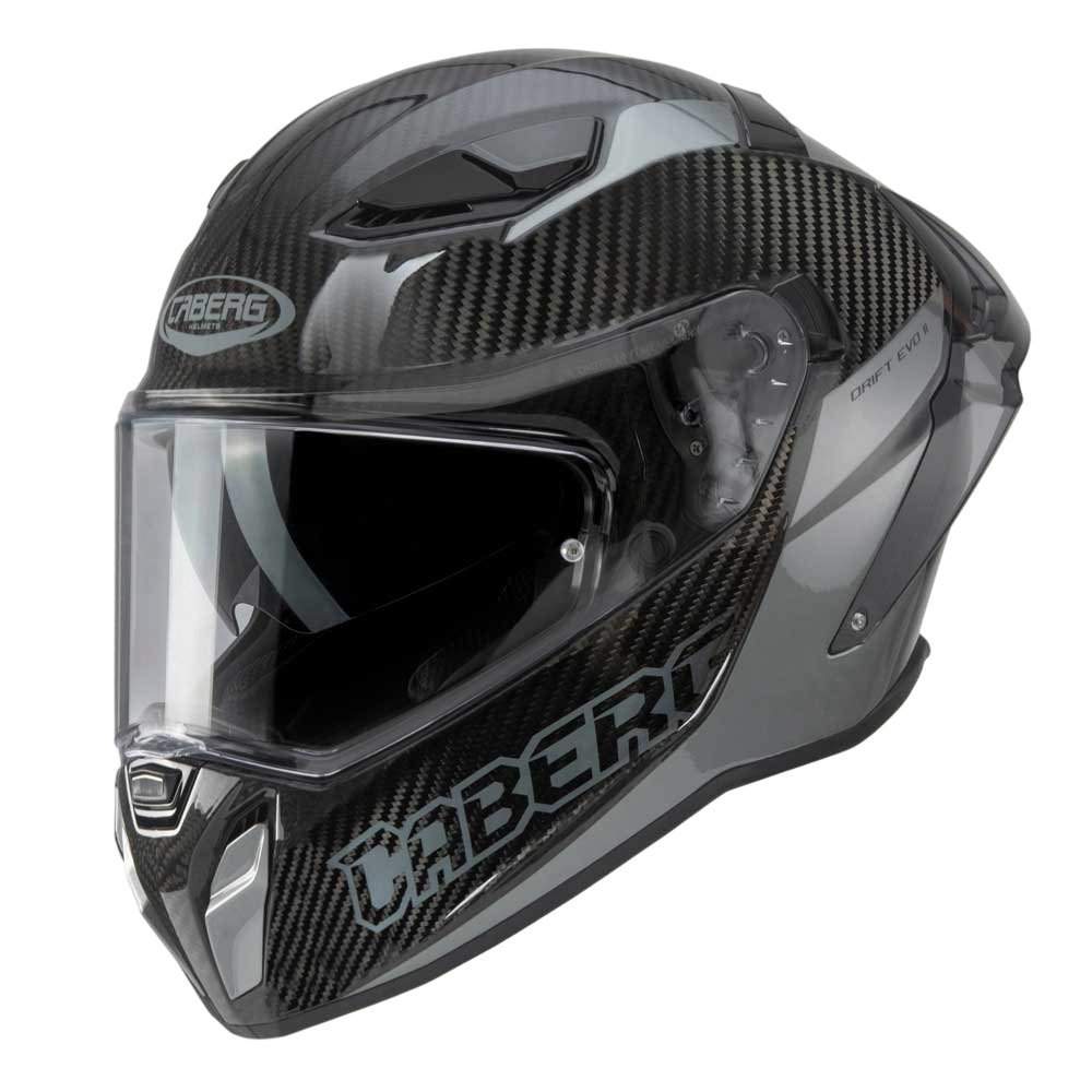 Drift Evo II Nova Grey Motorcycle Helmet (Carbon)