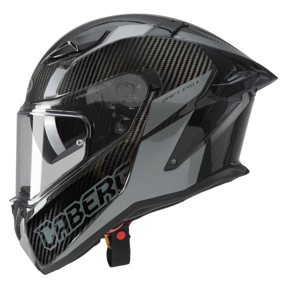 Drift Evo II Nova Grey Motorcycle Helmet (Carbon)