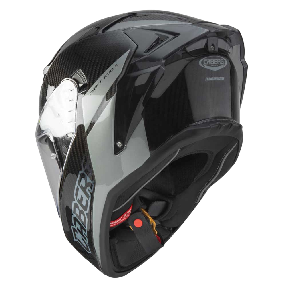 Drift Evo II Nova Grey Motorcycle Helmet (Carbon)