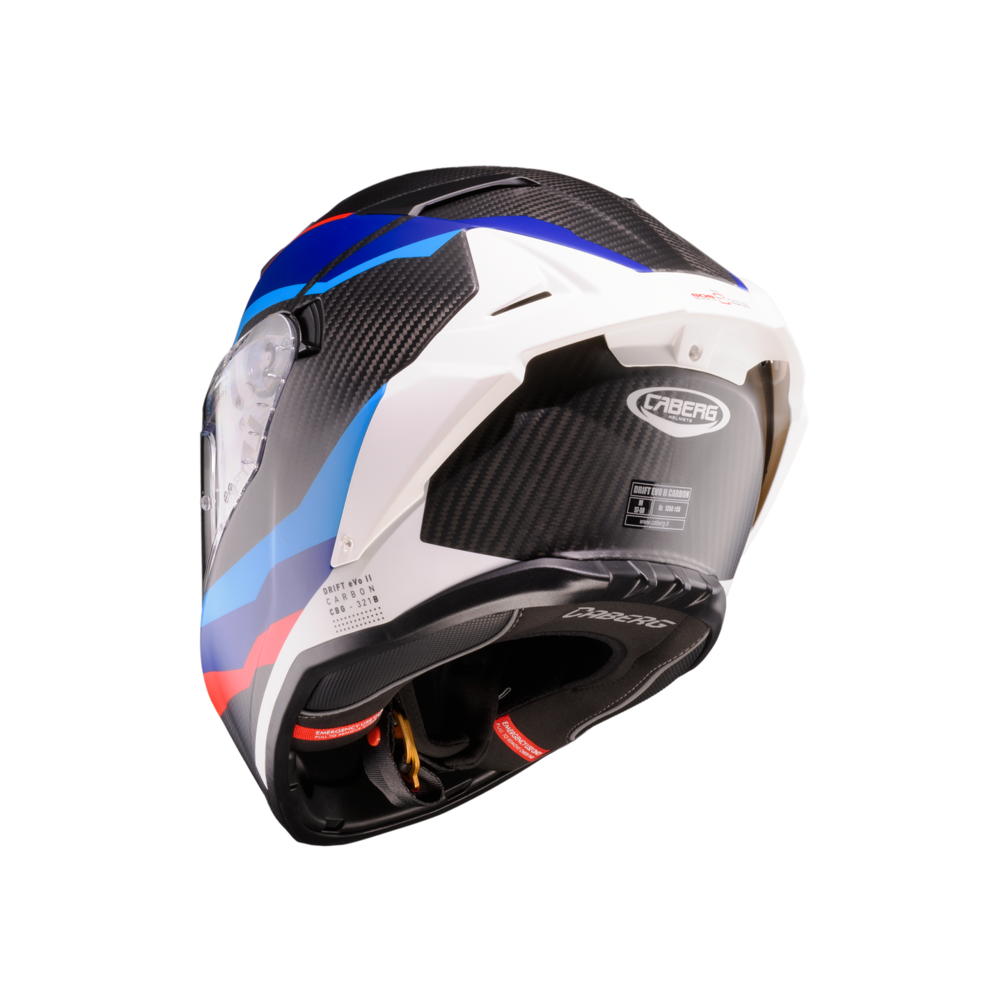 Drift Evo II Matt Carbon Msport Full Face Motorbike Helmet