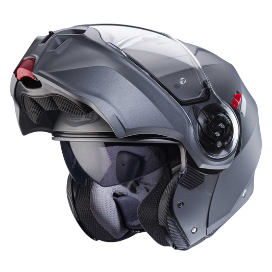 Duke Evo Matt Gun Metal Motorbike Helmet