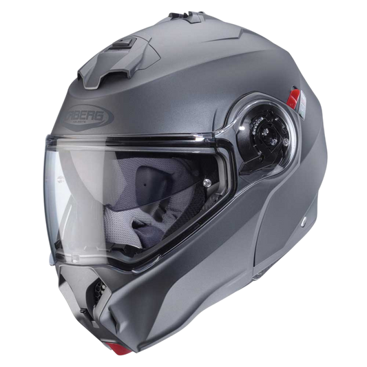 Duke Evo Matt Gun Metal Motorbike Helmet