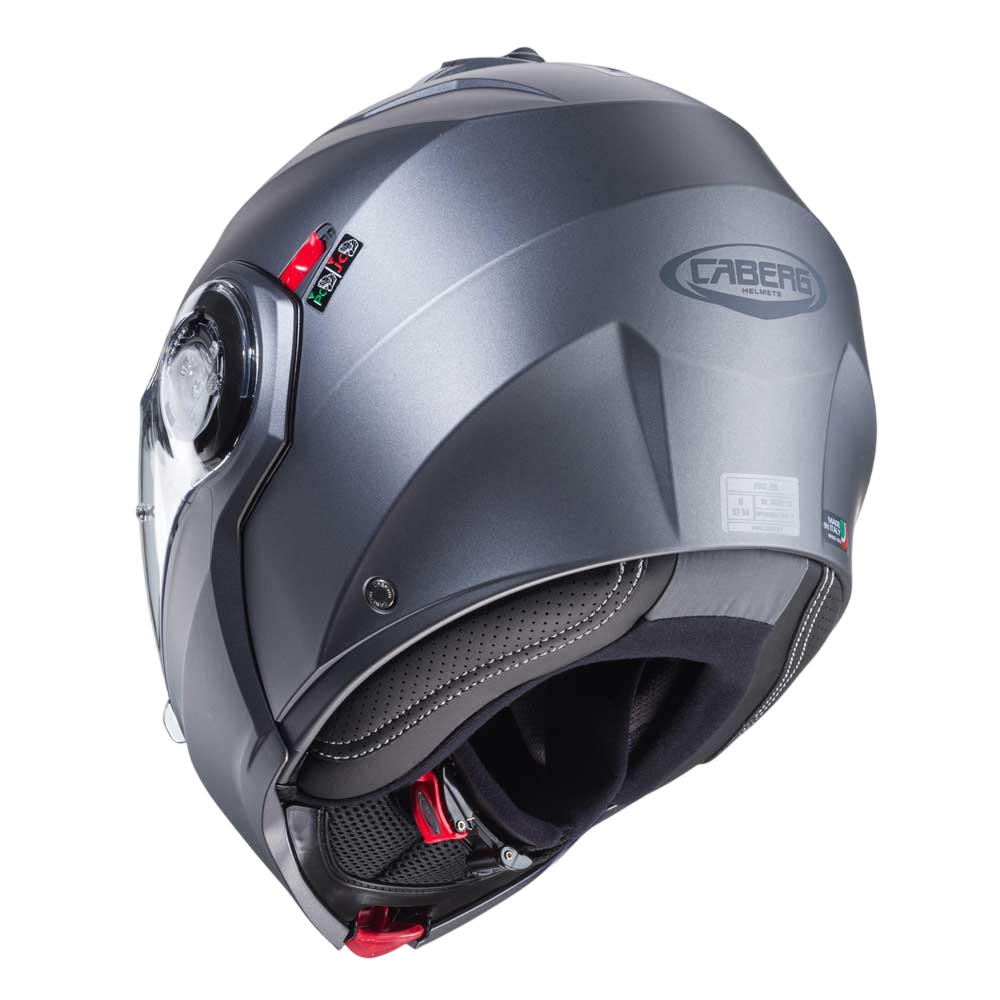 Duke Evo Matt Gun Metal Motorbike Helmet