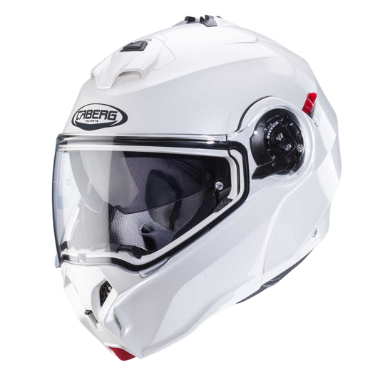 Duke Evo White Metal Motorbike Helmet