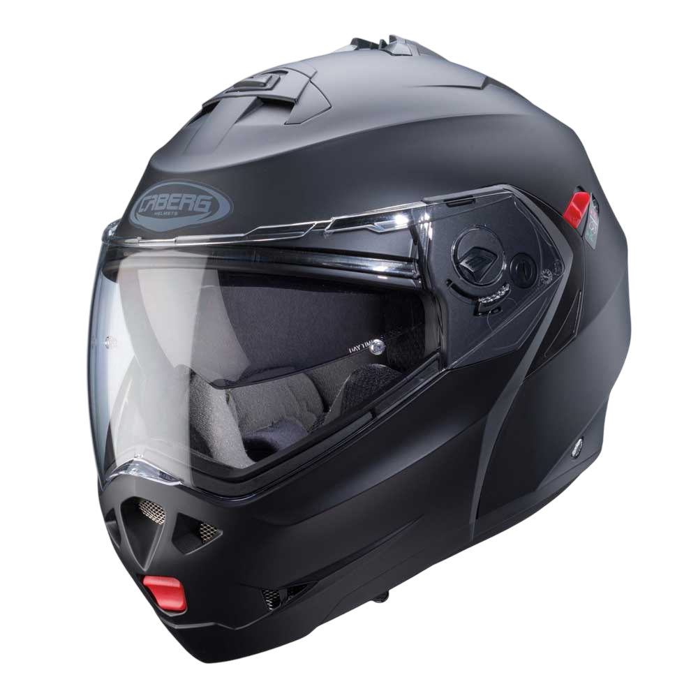 Duke X Matt Black Motorcycle Helmet