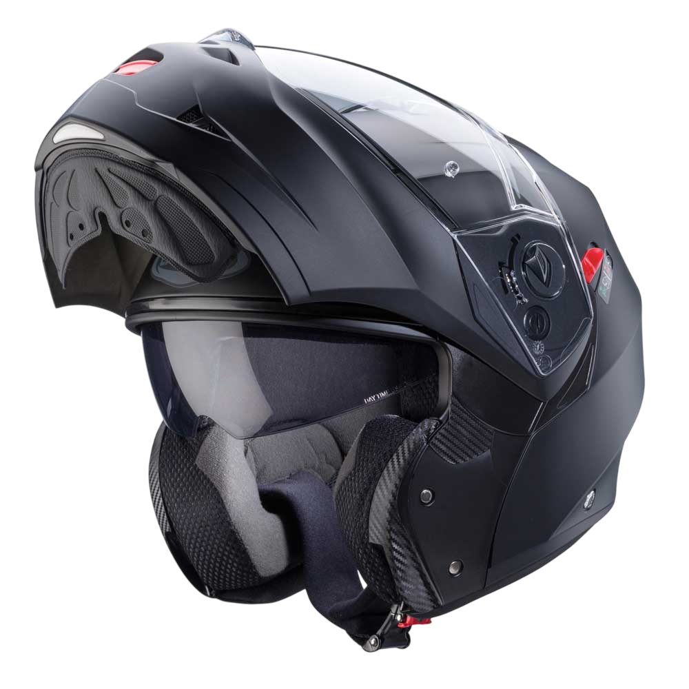 Duke X Matt Black Motorcycle Helmet