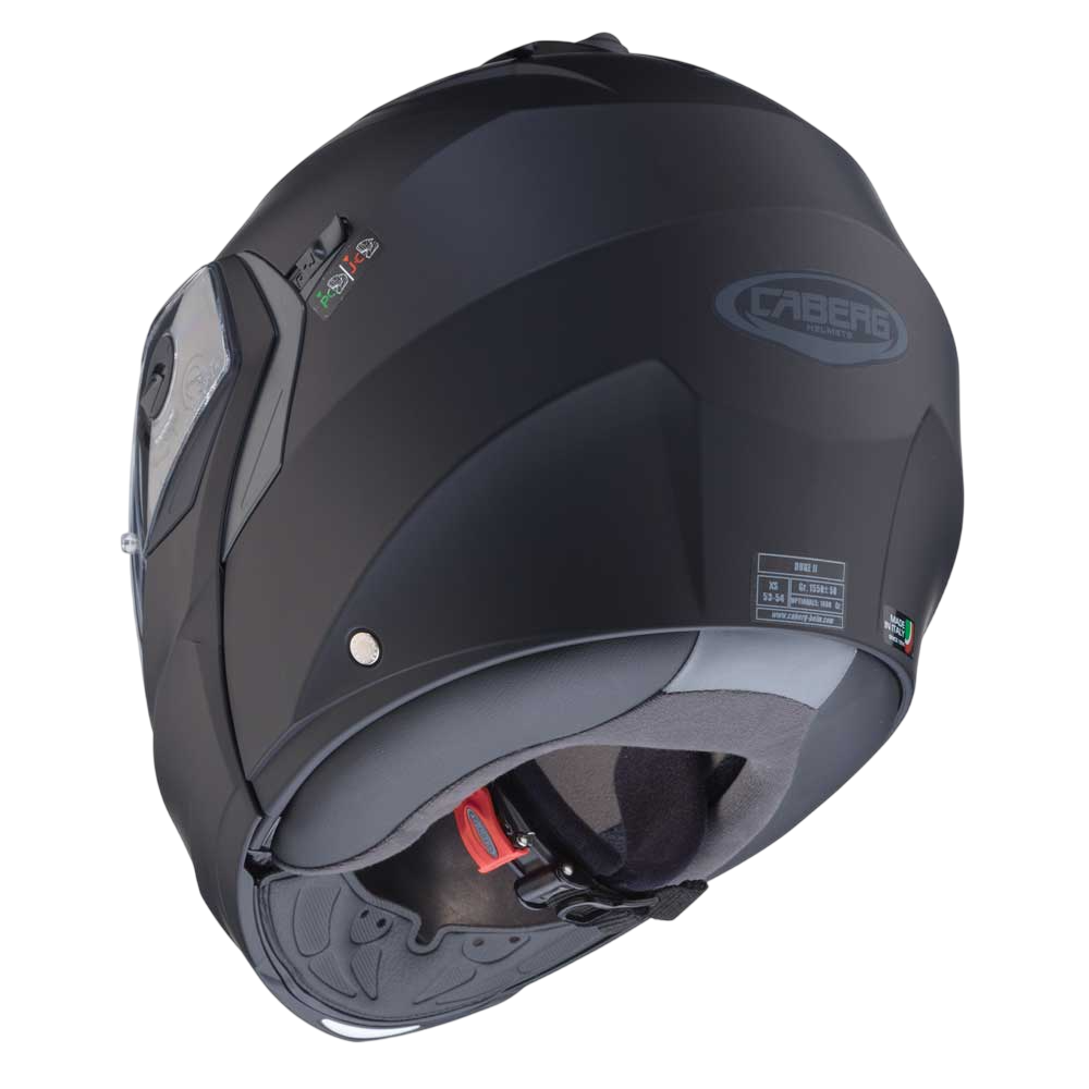 Duke X Matt Black Motorcycle Helmet