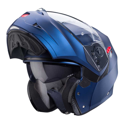 Duke X Matt Blue Yama Motorbike Helmet