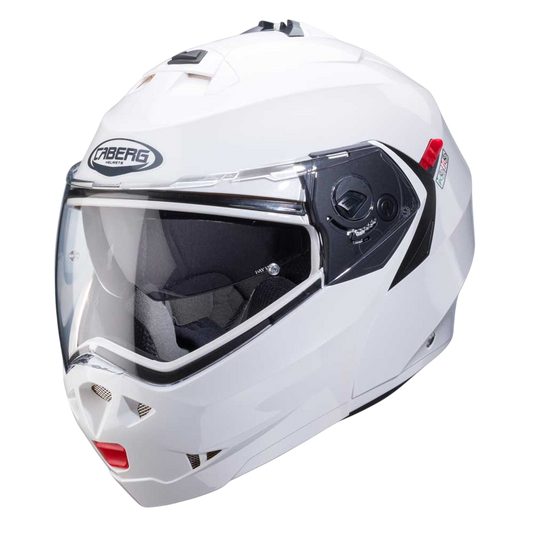 Duke X White Metal Motorbike Helmet