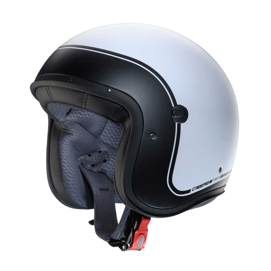 Caberg Freeride  imola Matte White and Black open face motorbike helmet