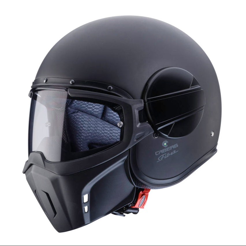 Ghost Matt Black Open Face Motorbike Helmet