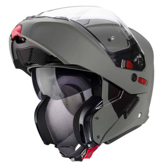 Horus X Matt Grey Kamo Motorbike Helmet