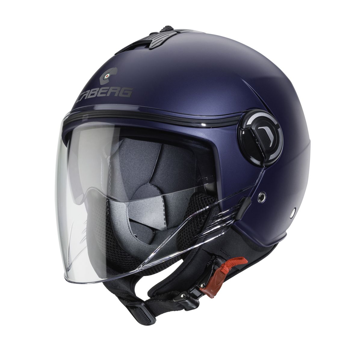Riviera V4 Matt Blue Open Face Motorbike Helmet