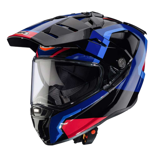 Tanami Scram Black, Red & Blue Motorbike Helmet
