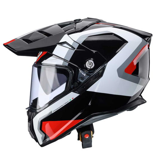 Tanami Scram Black, Red & White Motorbike Helmet