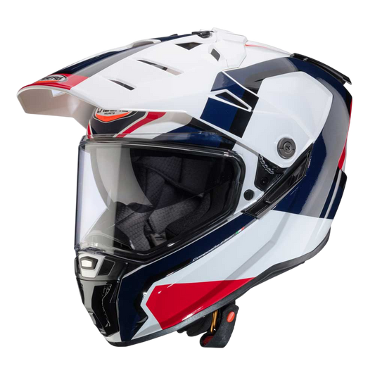 white blue and red caberg tanami full face helmet