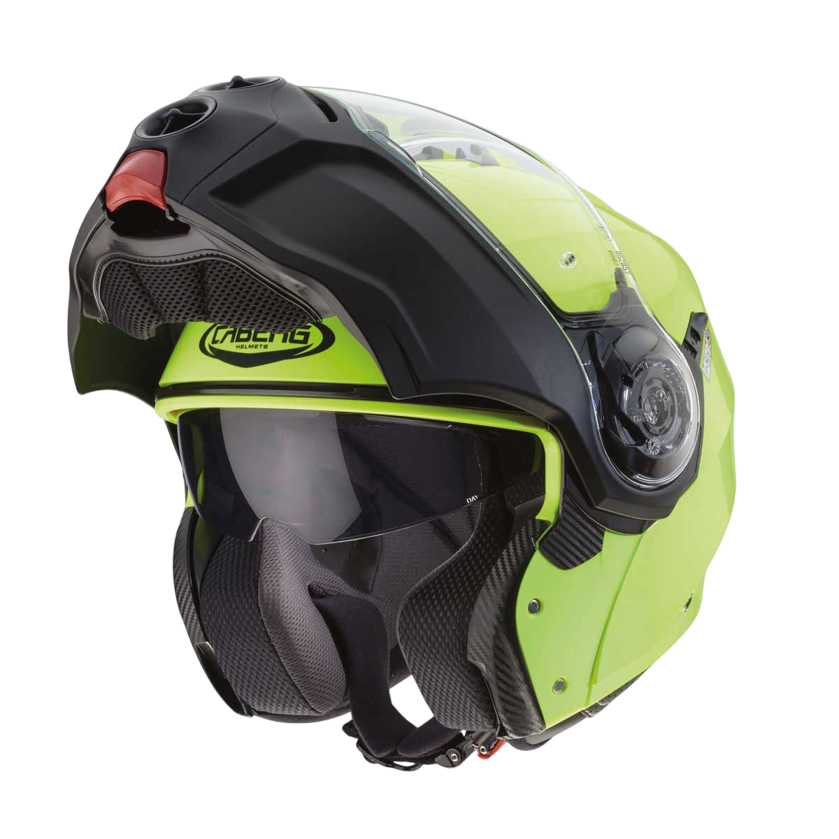 Droid Hi Viz Flip Up Motorbike Helmet