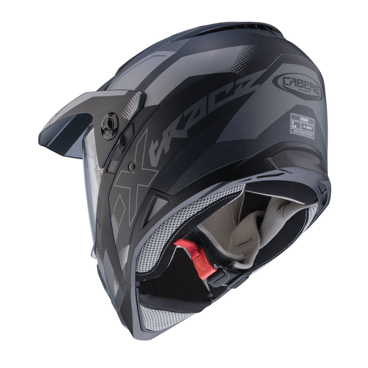 X-Trace Spark Matt Black, Anthracite & Silver Motorbike Helmet