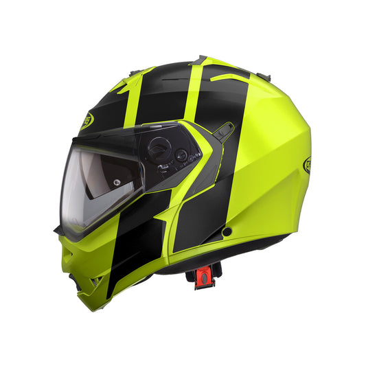 Duke 2 Impact Yellow Fluo & Black Motorbike Helmet - XS