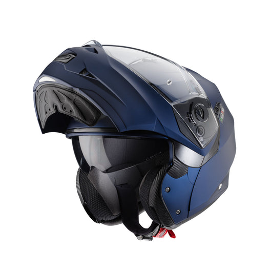Duke 2 Matt Blue Motorbike Helmet - XS