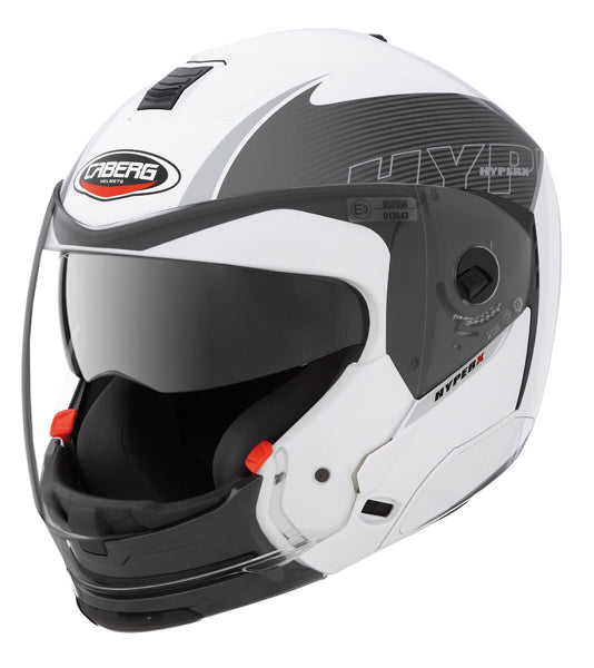 Hyper X Mod White & Anthracite Motorbike Helmet - XS