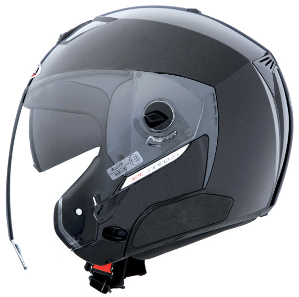 Jet Sintesi Metal Black Motorbike Helmet