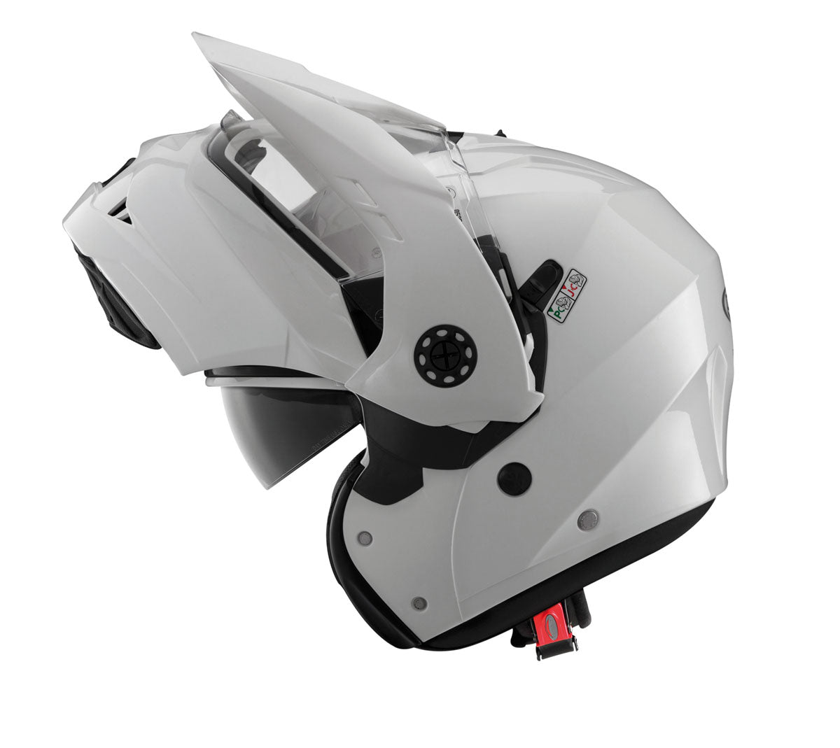Tourmax Metal White Motorbike Helmet - XS