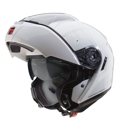 Levo White Motorbike Helmet - XS