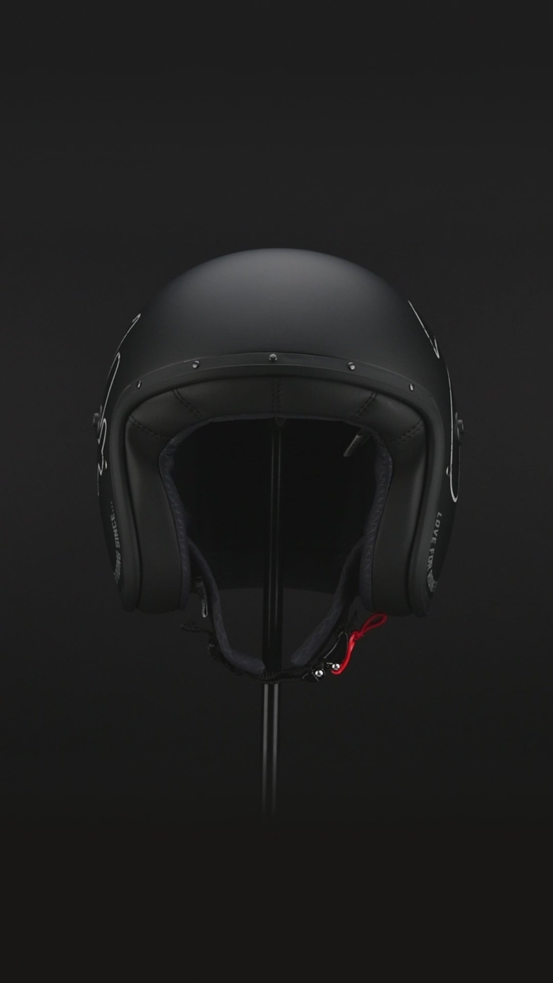 360 degree video of caberg freeride x matte black 74 open face motorbike helmet