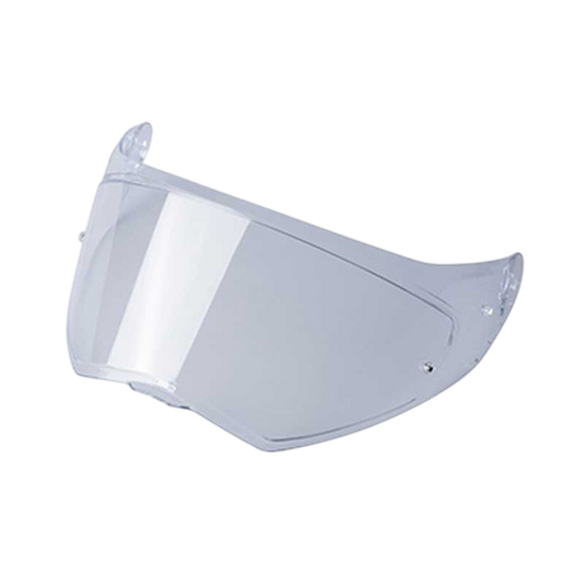 Clear visor on a white background