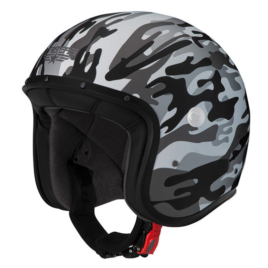 Freeride Commander Matt White & Grey Motorbike Helmet