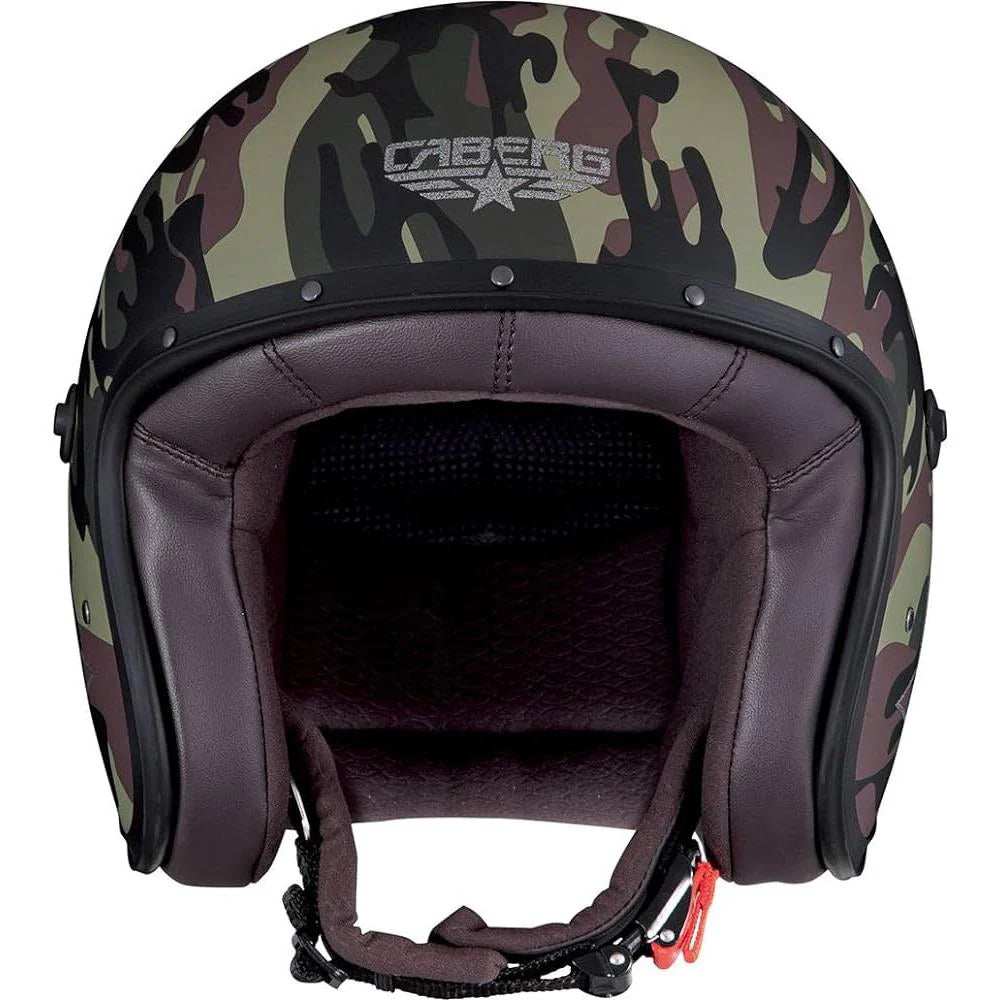 Freeride Commander Green Camo Motorbike Helmet