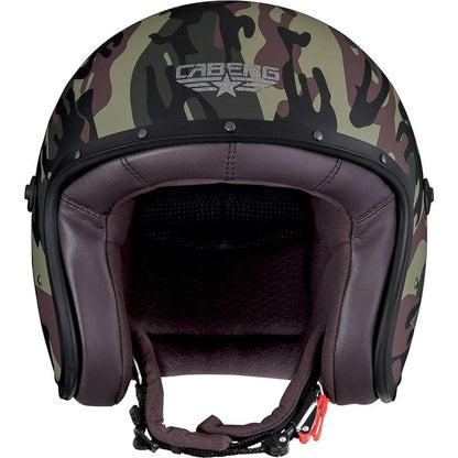 Freeride Commander Green Camo Motorbike Helmet