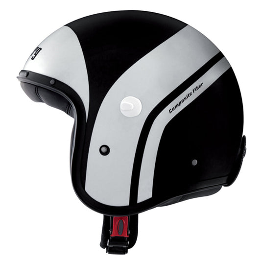 Freeride Mistral Matt Black & White Motorbike Helmet