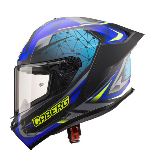 Roxter Kiso Matt Black, Blue, Yellow Fluo Motorbike Helmet
