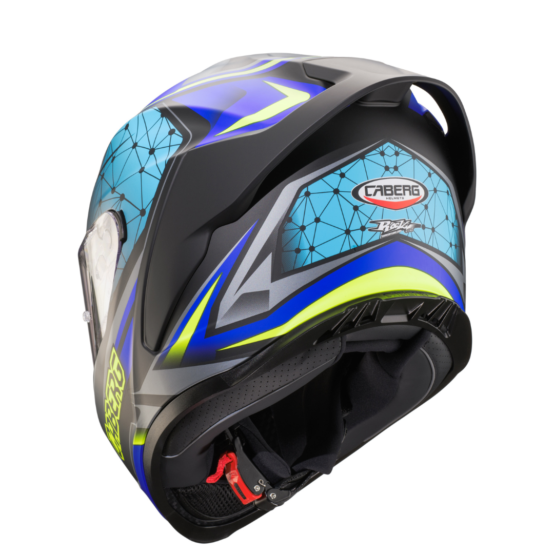 Roxter Kiso Matt Black, Blue, Yellow Fluo Motorbike Helmet