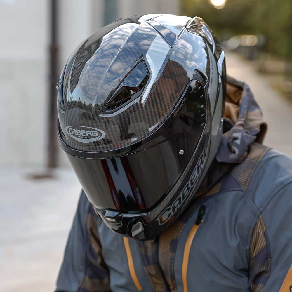 Drift Evo II Nova Grey Motorcycle Helmet (Carbon)