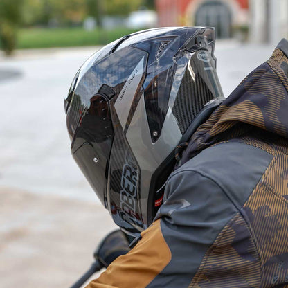 Drift Evo II Nova Grey Motorcycle Helmet (Carbon)