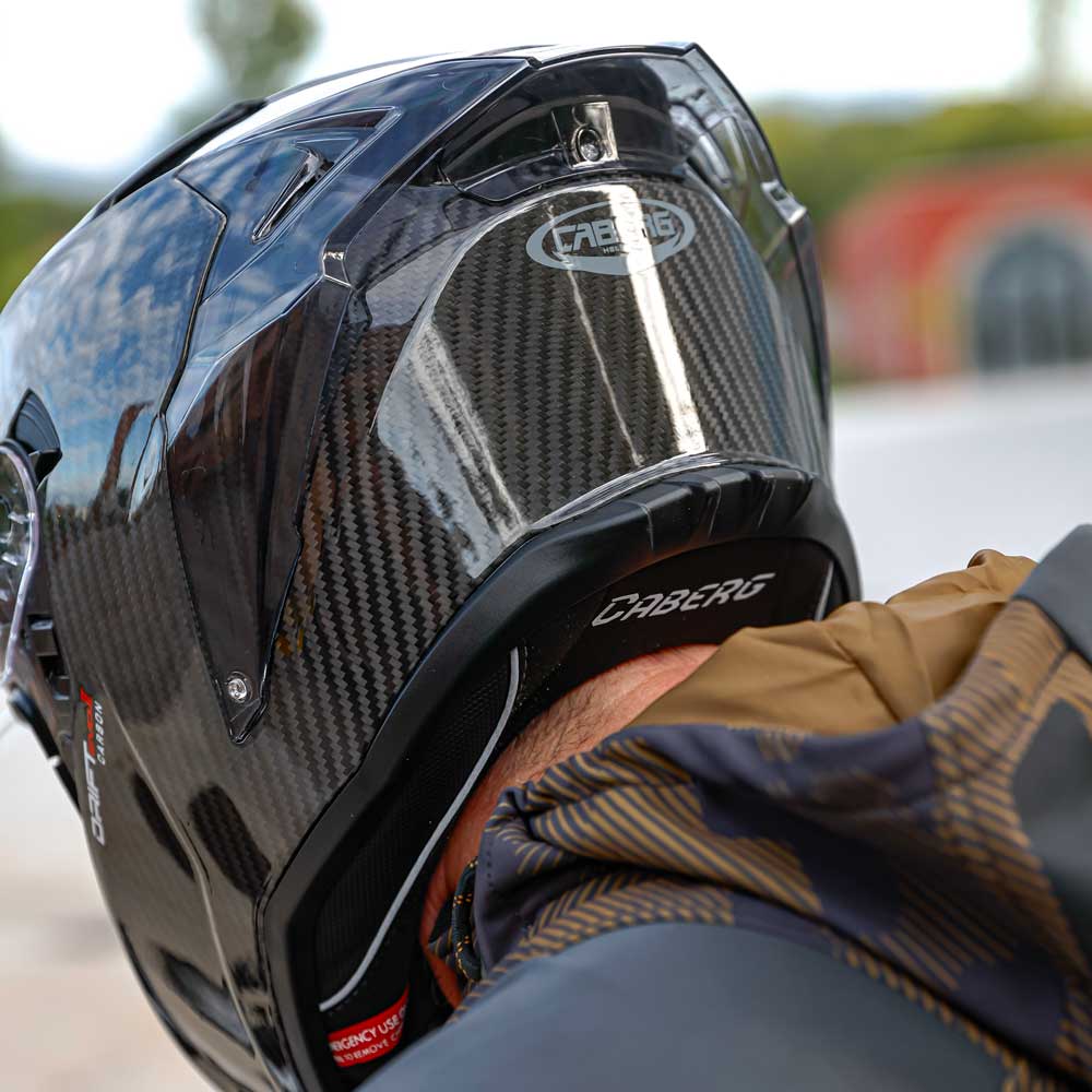 Drift Evo II Black Full Face Motorcycle Helmet (Carbon)