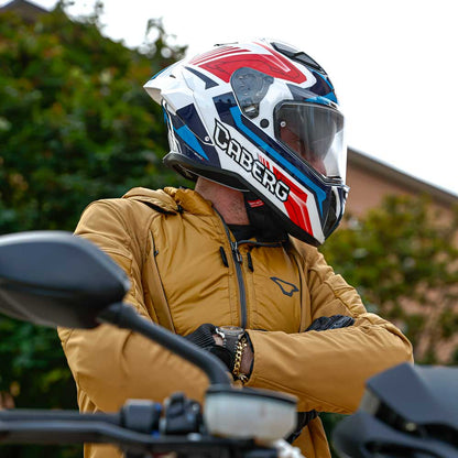 Drift Evo II Jarama White, Red & Blue Motorcycle Helmet