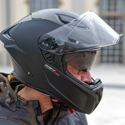 Drift Evo II Matt Black Motorcycle Helmet