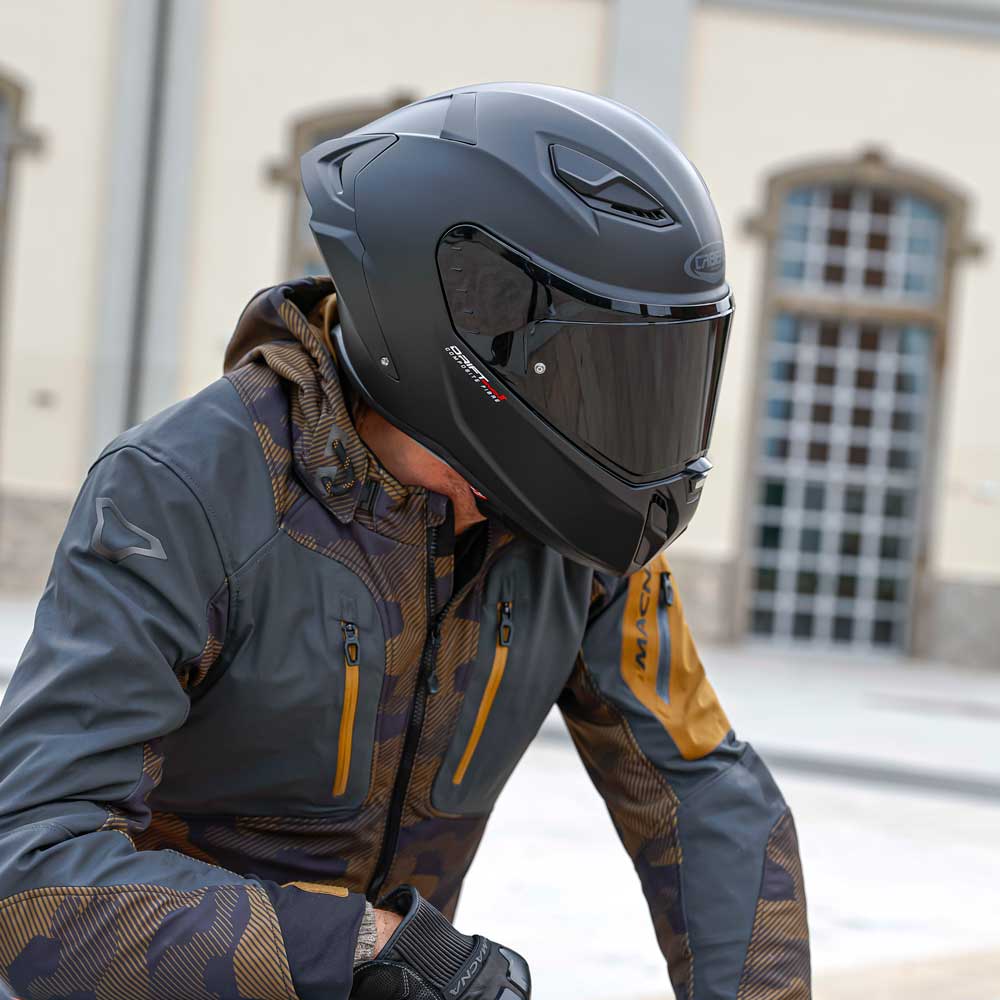 Drift Evo II Matt Black Motorcycle Helmet