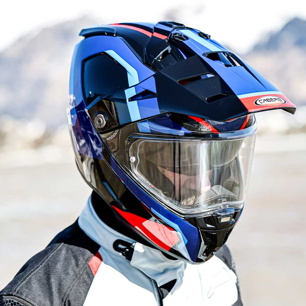 Tanami Scram Black, Red & Blue Motorcycle Helmet
